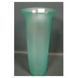 Diamond Ice Green Lg Cylinder Vase