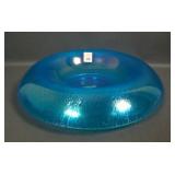 Fenton Celeste Blue # 647 Rolled Rim Center Bowl