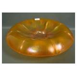 Fent. Tangerine #857 Mellon Rib Center Rolled Bowl