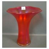 Imperial Red # 693 Interior Panels Flared Vase