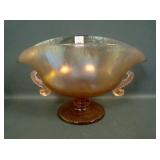 Fenton Velva Rose # 1608 Twin Dolphin Helmet Bowl