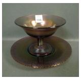 Fenton Wisteria Sherbet & Underplate