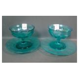 2 Imperial Green Ice Chesterfield Sherbets