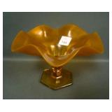 Fenton Tangerine # 574 Flared Ruffled Vsse