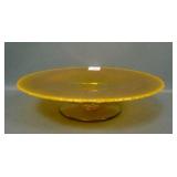 Fenton Tangerine # 1043 Ribbed Ftd Plate