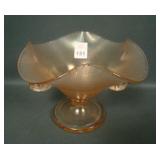 Fenton Velva Rose # 1533A Dolphin Ftd Compote