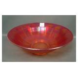 Imperial Red Interior Optic Paneled Bowl