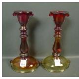 2 Imperial Red # 320 Double Scroll Candlesticks