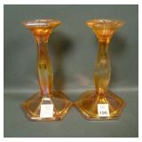 2 Fenton Grecian Gold # 249 Portly Candlesticks