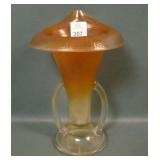 Imperial Pearl Ruby # 244 JIP Handled Vase