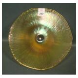 U.S. Glass Amber Low Ftd Flared Plate