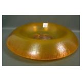 Fenton Tangerine # 647 Rolled Centerpiece Bowl