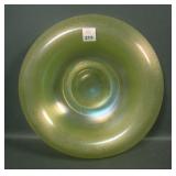 Fenton Topaz # 647 Rolled Centerpiece Bowl