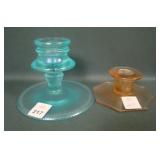 Fenton 2 Pc Candlestick Lot