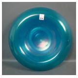 Fenton Celeste Blue # 647 Rolled Centerpiece Bowl