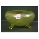 Fenton Topaz # 603 Ftd Cupped Centerpiece Bowl