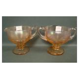 Fenton Velva Rose # 3 Mellon Rib Sugar & Creamer