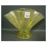 Fenton Topaz # 847 Mellon Rib Fan Vase