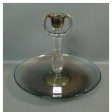 Imperial Blue Ice Candlestick/ Bowl