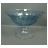 Imperial Blue Ice Lg  Paneled Compote