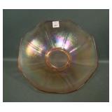 Imperial Pink  # 7287 8 Paneled Ftd Bowl