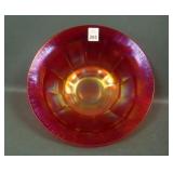 Imperial Red Interior Paneled Deep Round Bowl