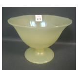 U.S.Glass Manderin Yellow Ftd Compote