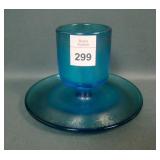 Fenton Celeste Blue # 554 Round Cigarette Holder