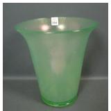 Fenton Florentine Green # 621 Lg Round Vase