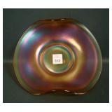 Fenton Grecian Gold Plain 2 Sided Banana Dish