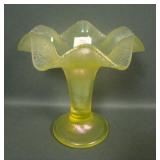 Fenton Topaz # 400 Ftd Ruffled Vase