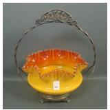 Victorian Glossy Orange / Yellow Case Brides Bowl