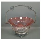 Victorian Rubina Optic Ruffled Brides Bowl