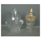 2 Pc Heisey  Crystal Glass Lot