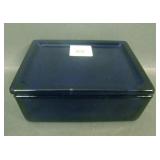 Elegant Era Cobalt Blue Covered Cigarette Box