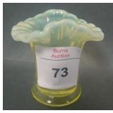 Fenton Topaz Opalescent # 37 Two Sided Hat