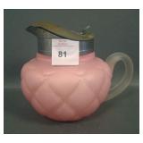 Consolidated Pink Satin Florette Syrup Jug