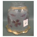 U.S. Glass Clear/Cranb Delaware Light Shade