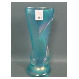 1996 Zellique Studios Aqua Threaded Vase