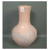 Signed Van Briggle Pnk/Blue Calla Lily Vase