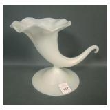Steubene Ivorene Ftd Cornucopia Vase