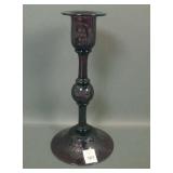 Pairpoint Ameth. Etched Vintage Grape Candlestick