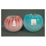 Two Piece Victorian Rose Bowl Lot