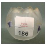 Mont Joye Crystal Frosted Mini Decorated Rose Bowl