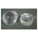 Two Piece Paperweight Lot