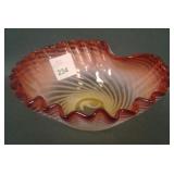 Hobbs? Rubina Opal Ribbed Swirl Handgrip Bowl