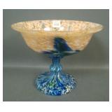 Czech Glass Domed Based Compote