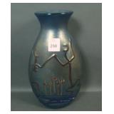 Signed Zellique Studio Art Glass Vase