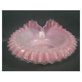 Victorian Pink/White Cased Brides Bowl