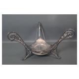 Wm Rogers SP Brides Bowl Tri Cornered Frame